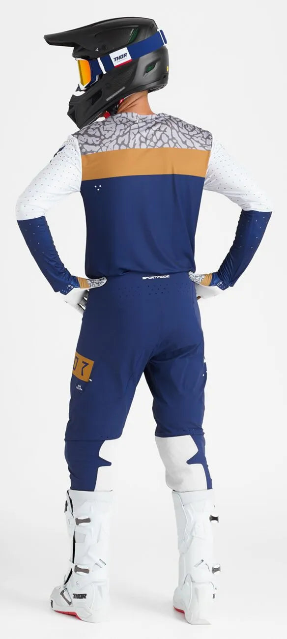 Thor Sportmode Bravo Gloves - Gray/Navy/White/Copper