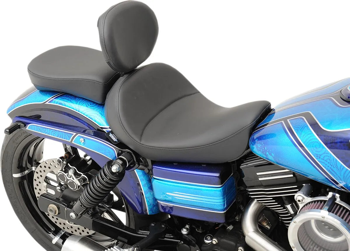 Drag Specialties Solo Seat With Backrest Option - For Harley Davidson