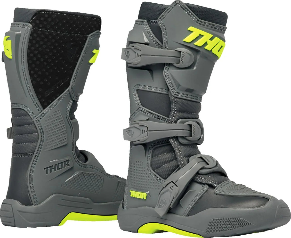 Thor Youth Blitz XR Boots Gray/Charcoal