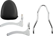 Show Chrome Sissy Bar Kit - Black & Chrome