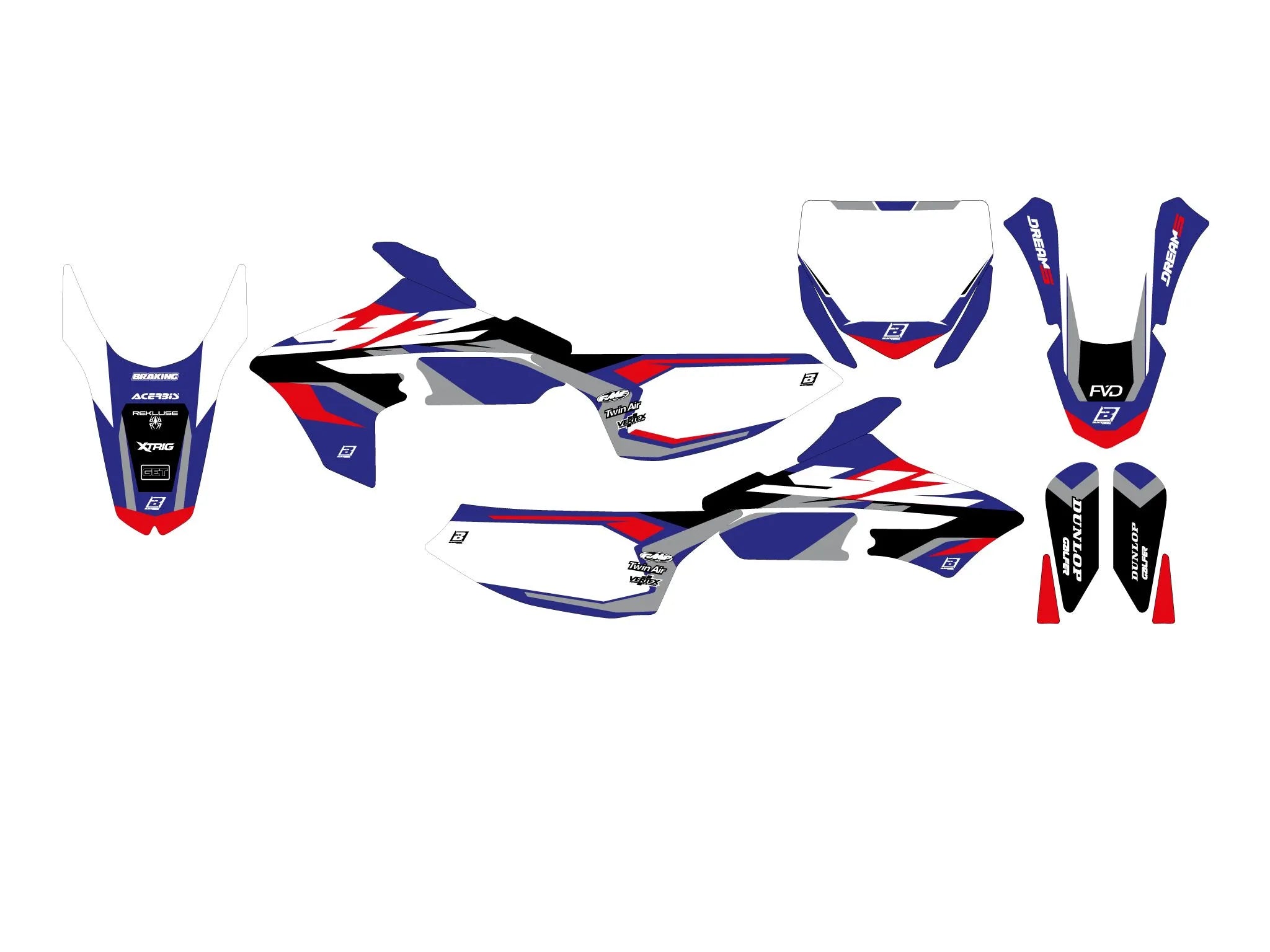 Blackbird Racing Dream 5 Graphic Kit For Yamaha