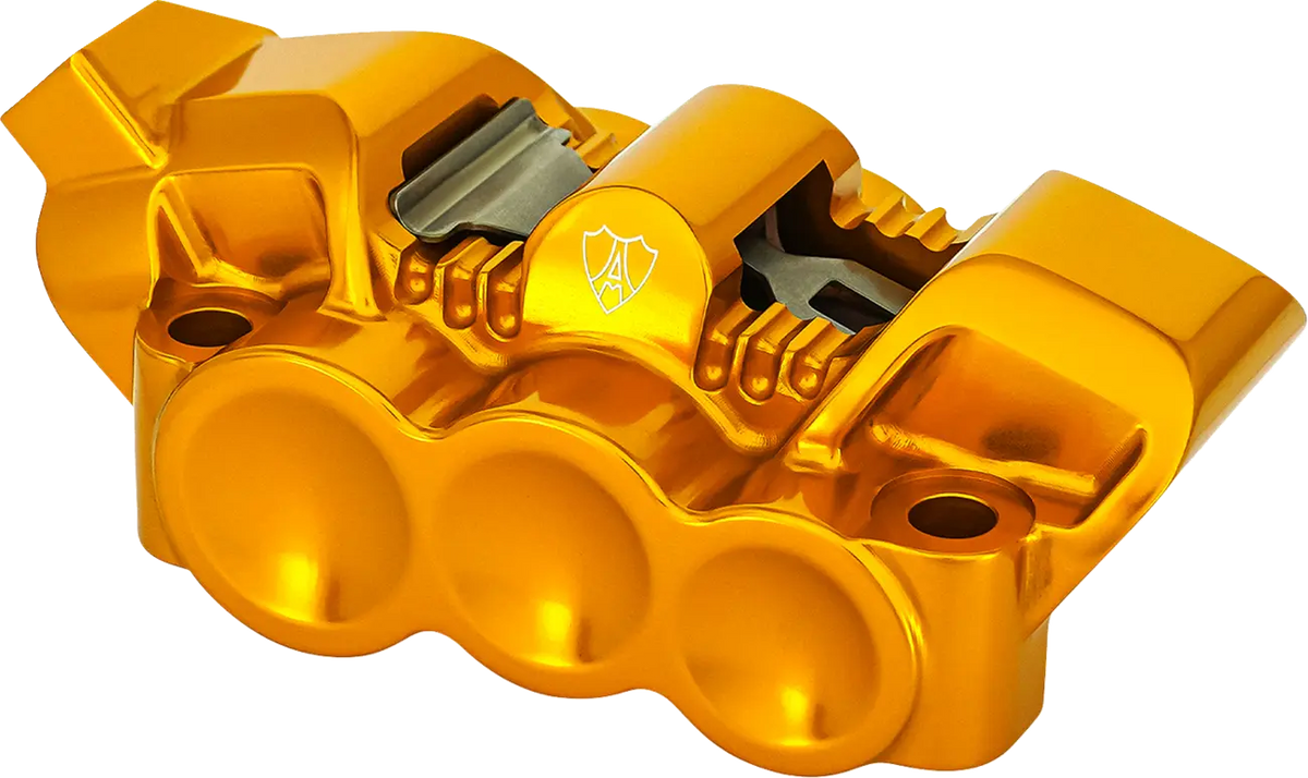 Arlen Ness Monobloc Radial Brake Caliper 100mm Left Gold