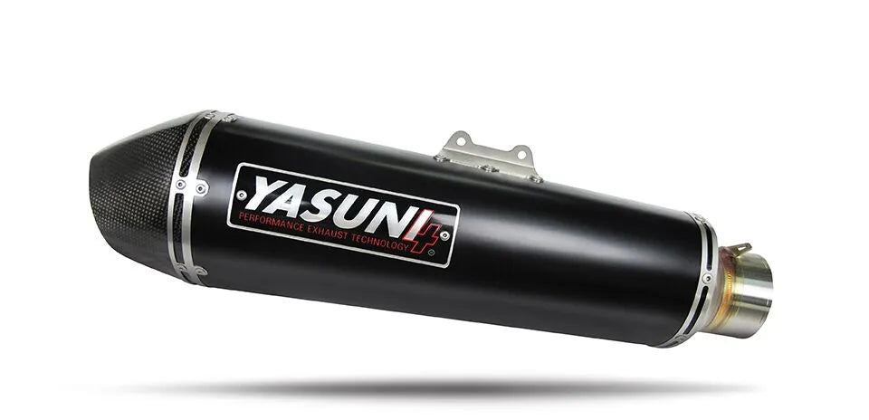 Yasuni Maxiscooter 4t Udstødning - Sort / Kulfiber - ECE Godkendt