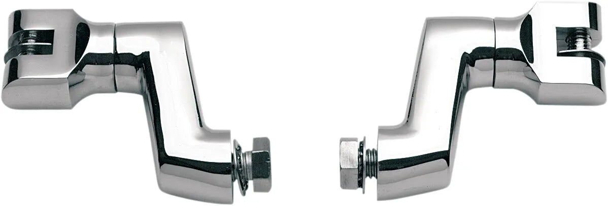 Kuryakyn Offset Peg Mounts - Chrome Adjustable