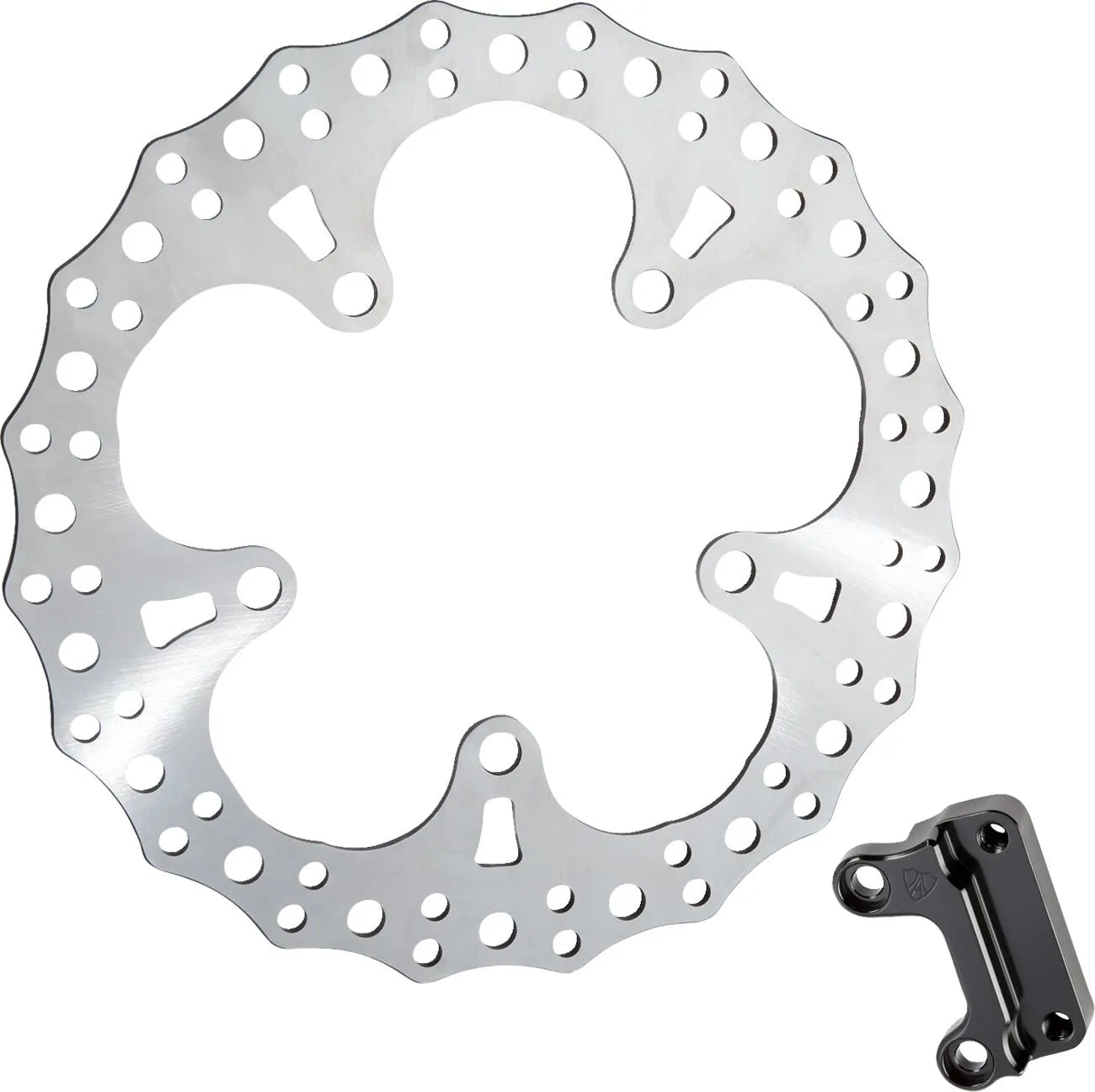 Arlen Ness Jagged Flydende Rotor til V-twin - Front