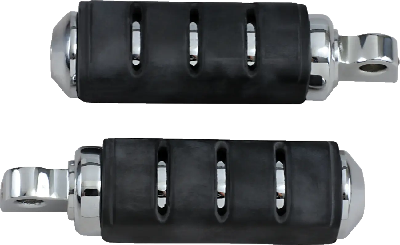 Kuryakyn Trident Iso Pegs - Chrome & Black