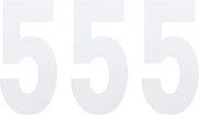 Factory Effex Standard Numbers - 6" White (3-pack)
