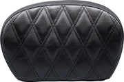 Le Pera Sissy Bar Pad - Double Diamond, Black Vinyl