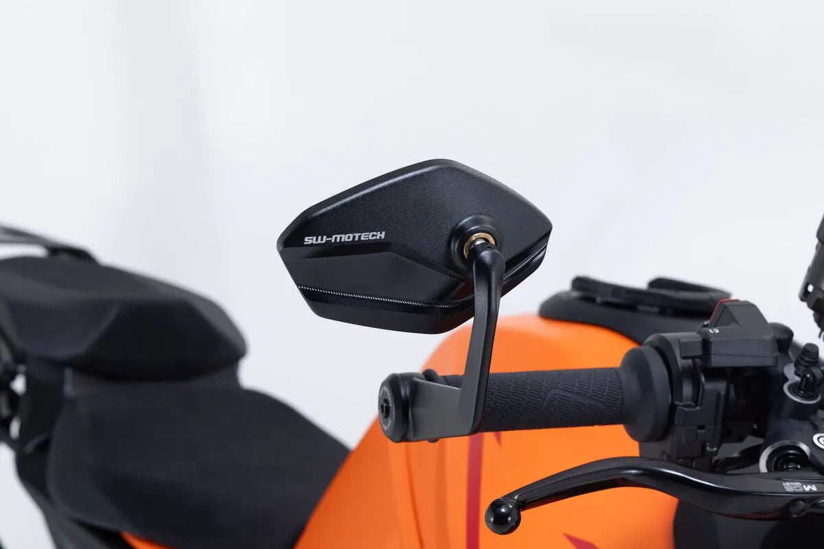 Sw-motech Bar End Mirrors - Black Aluminum