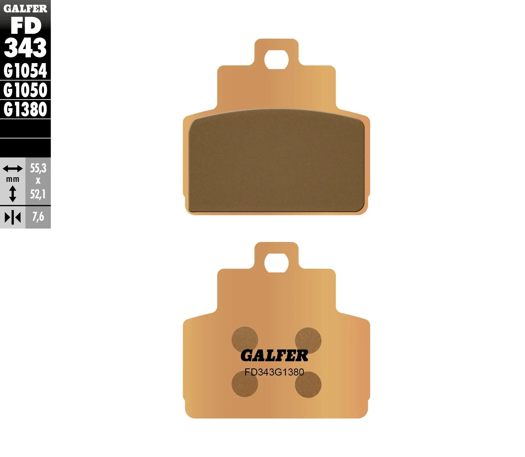 Galfer Hh Sintered Brake Pads Set - Rear