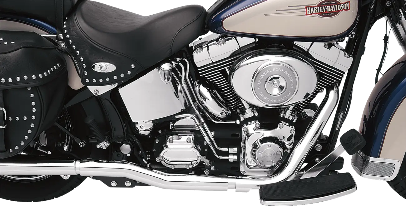Bassani Xhaust Power Curve True-Dual Header Udstødning til Softail