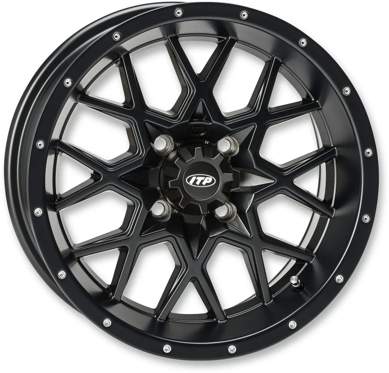 Itp Hurricane Wheel - Matte Black 12"
