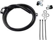 Drag Specialties Extended Black Vinyl Brake Line Kit