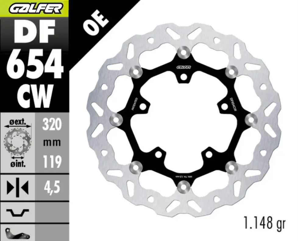 Galfer Wave Floating Front Brake Rotor