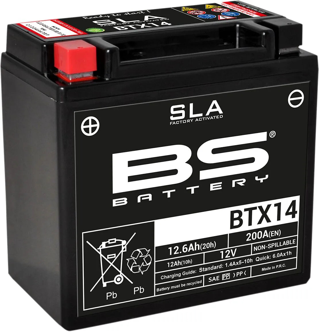 Bs Battery Agm 12ah Motorcycle Battery