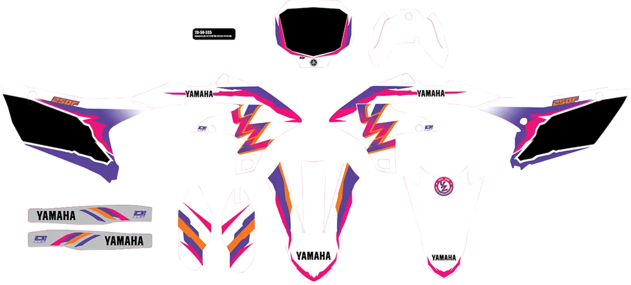 D'cor Visuals Complete Graphics Kit For Yamaha Yz