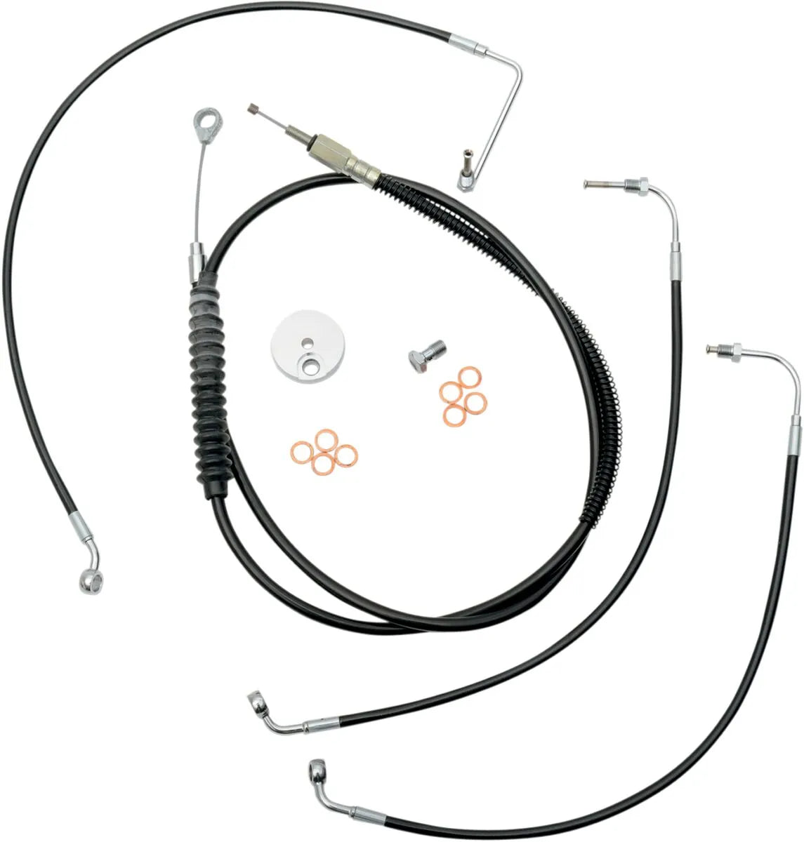LA CHOPPERS Handlebar Cable/Brake Line Kit for Ape Hanger
