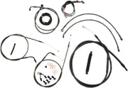 LA CHOPPERS Midnight Braided Cable Kit 12"-14" Handlebar