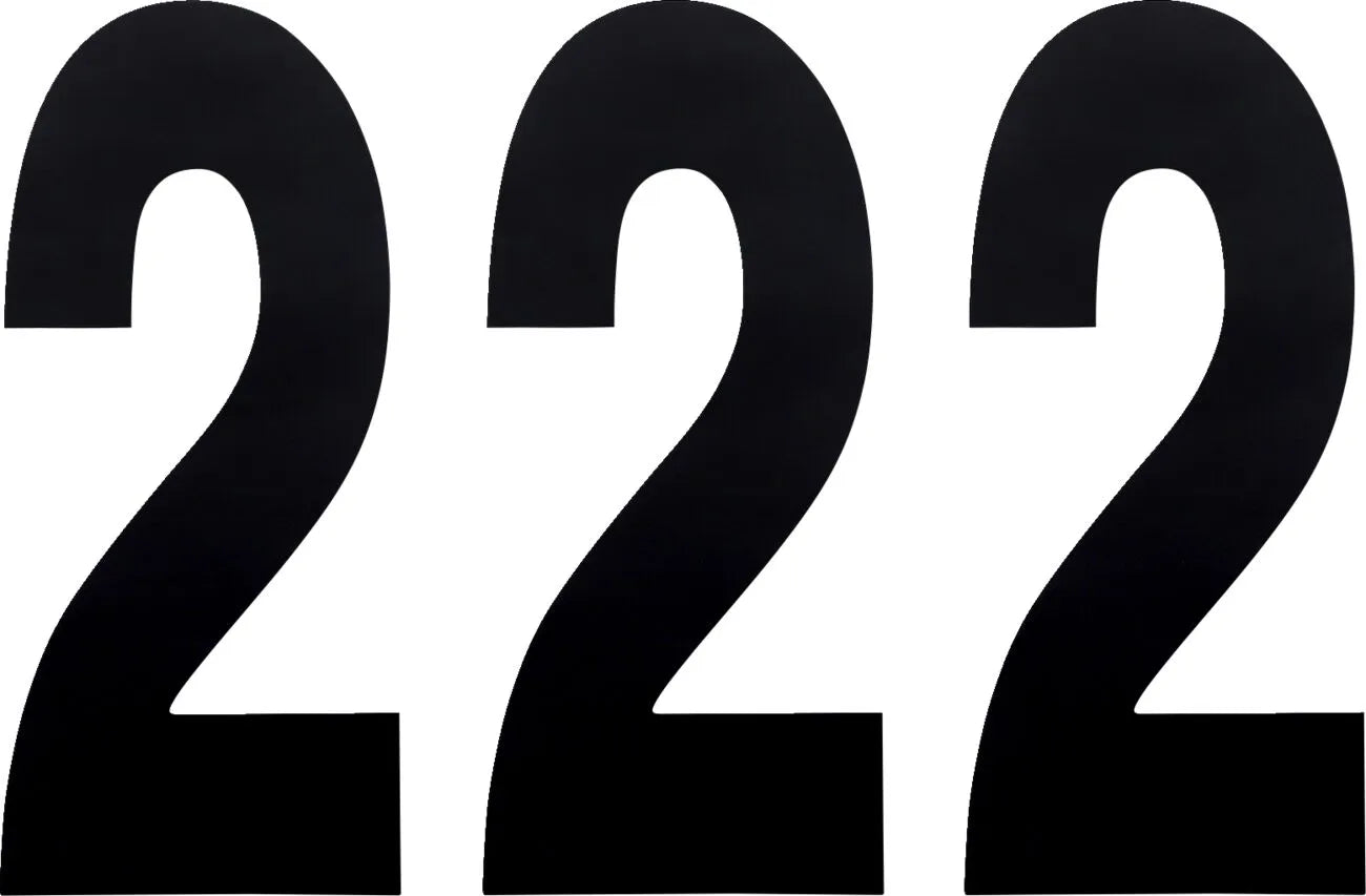 Factory Effex Standard Numbers - Black, 8"