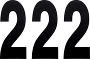 Factory Effex Standard Numbers - Black, 8"