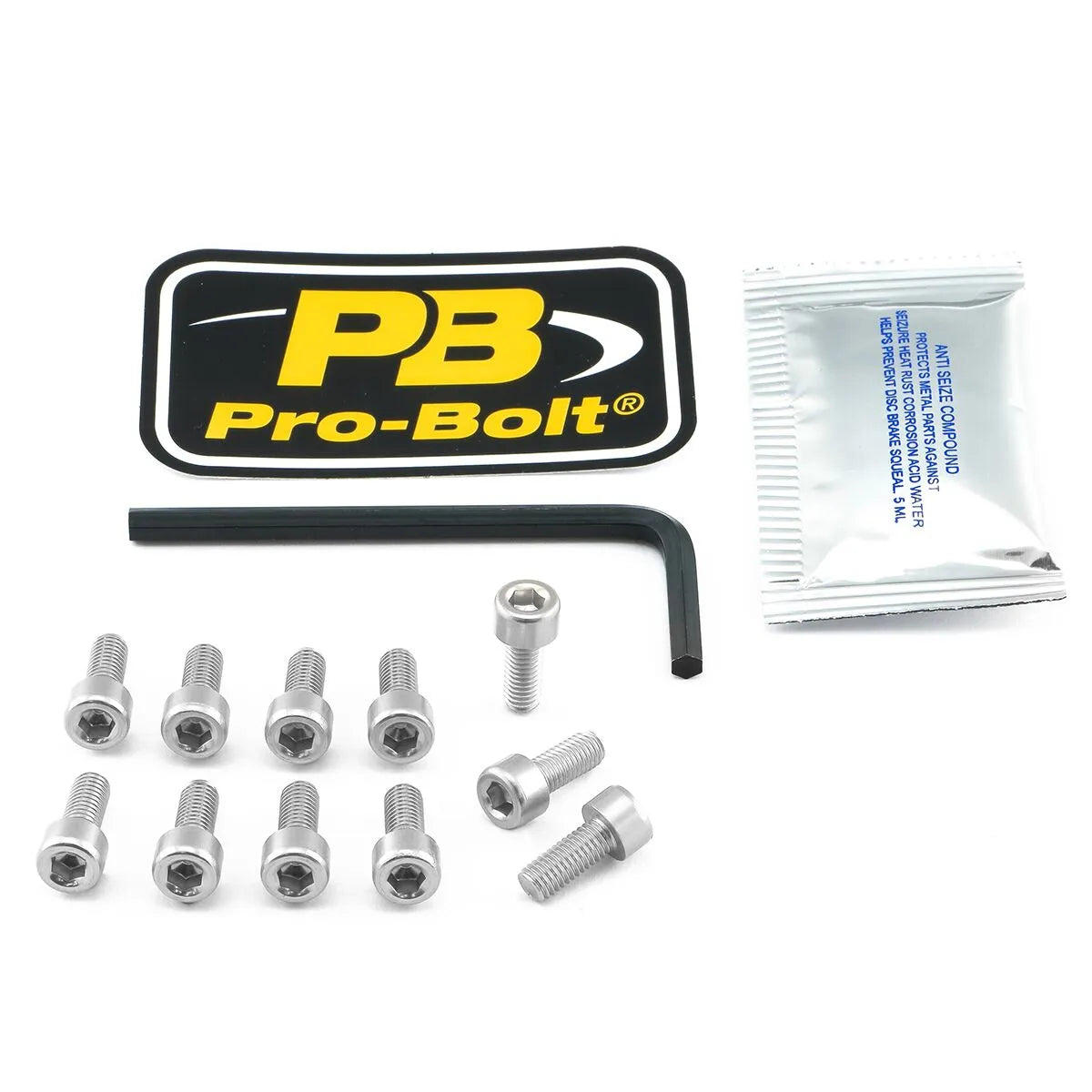 Pro Bolt Aluminium Fuel Cap Kit - Silver