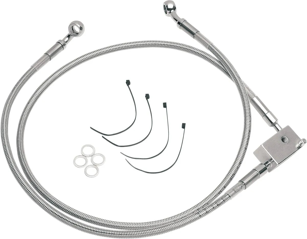 Drag Specialties Forlænget bremseslange kit 35.5" rustfrit stål