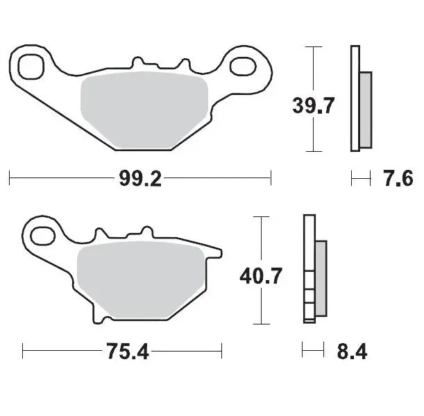 Moto-Master Nitro Sintered MX Enduro Brake Pads