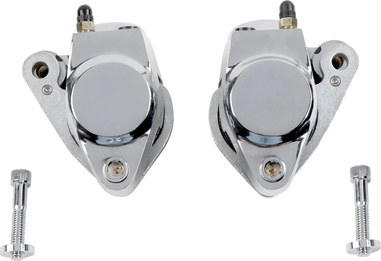 Drag Specialties Front Brake Caliper Kit Chrome