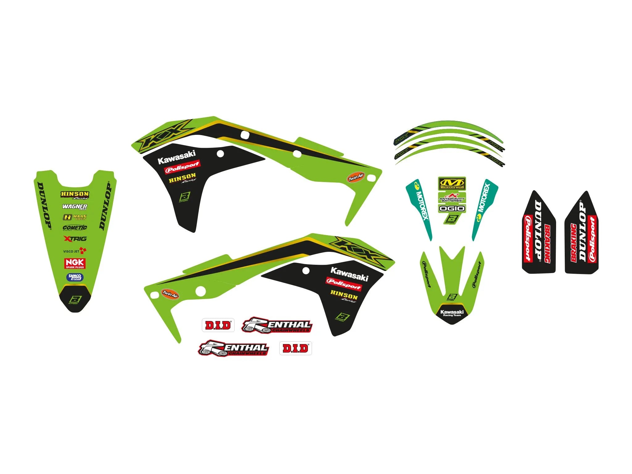 Blackbird Racing Replica Kawasaki 2020 Graphics Kit