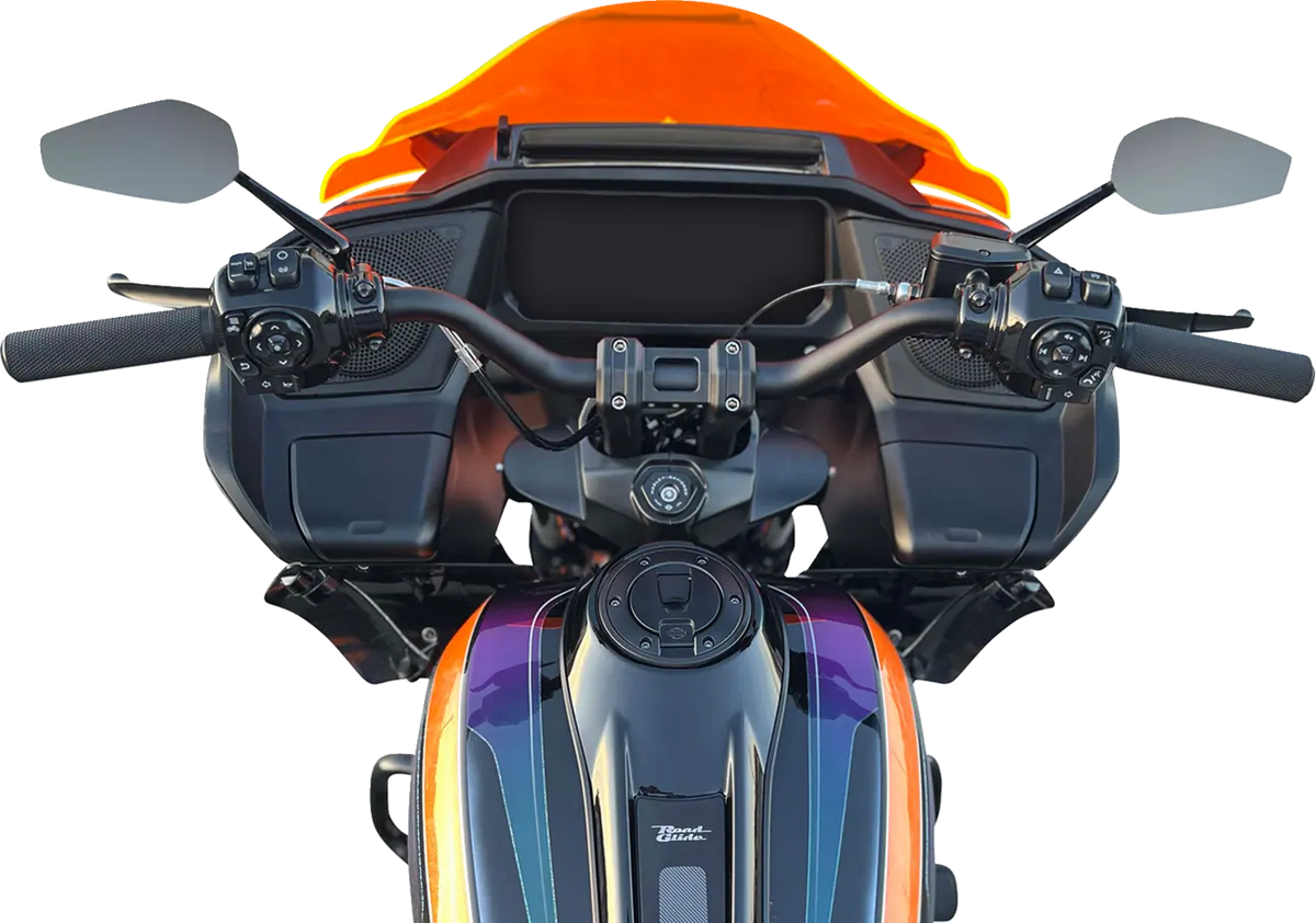 Kodlin USA Ascent Pro 10" Black Pullback Risers for Harley models