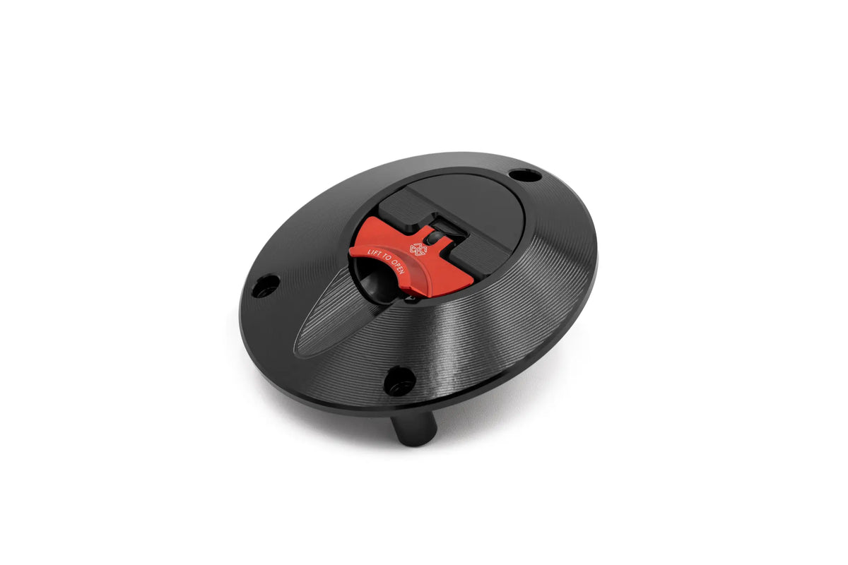 Gilles Tooling Ver - 2 Fuel Cap Black/Red for Kawasaki