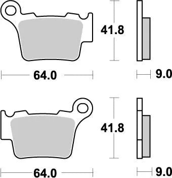 Moto-master Nitro Bremseklodser Sintermetal - For & Bag