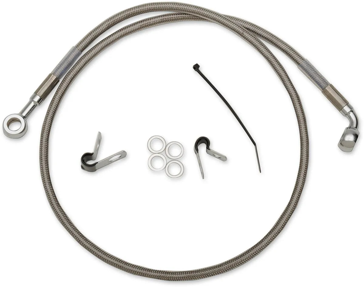 Drag Specialties Rustfri Stål Bremse Slange Kit
