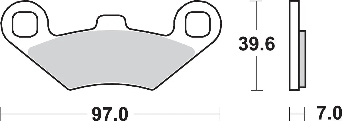 Sbs Ats All-terrain Sintered Brake Pads (Set Of 2)