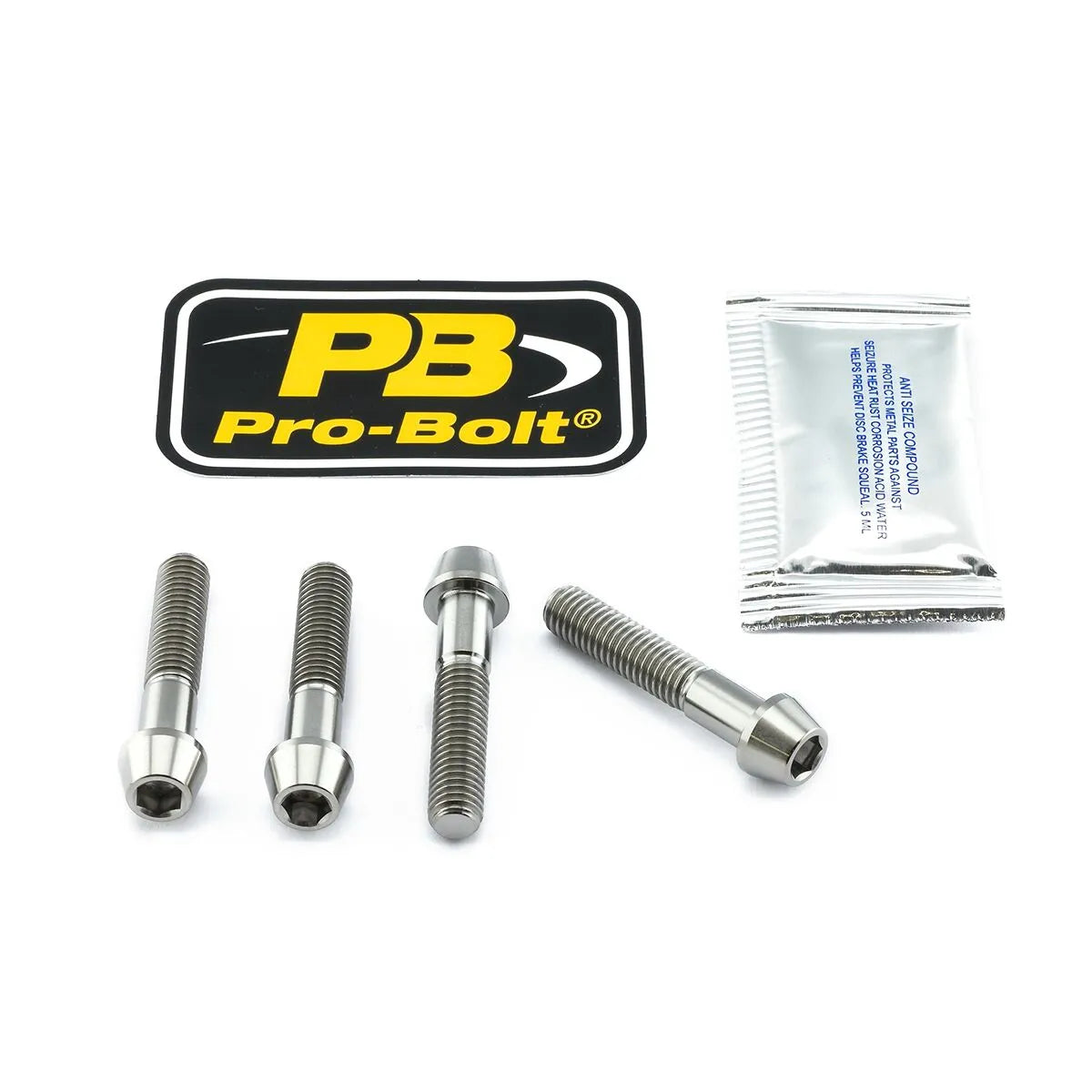 Pro Bolt Titanium Clip-on / Handle Bar Mount Bolt Kit