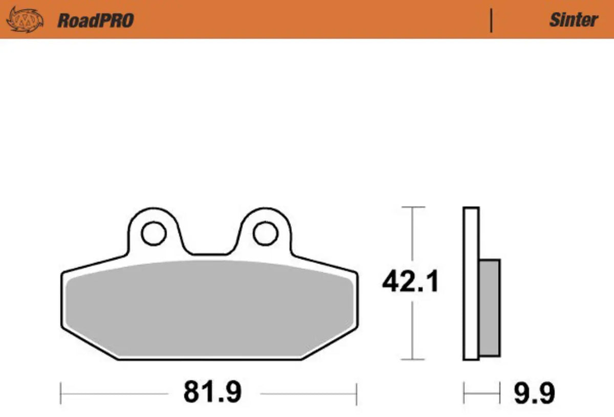 Moto-Master RoadPro Sintered Metal Brake Pads