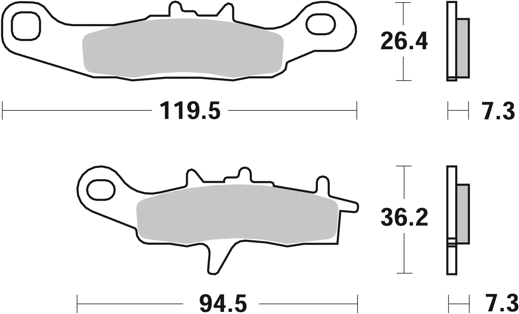 Sbs Si Offroad Sintered Bremseklodser - Foran