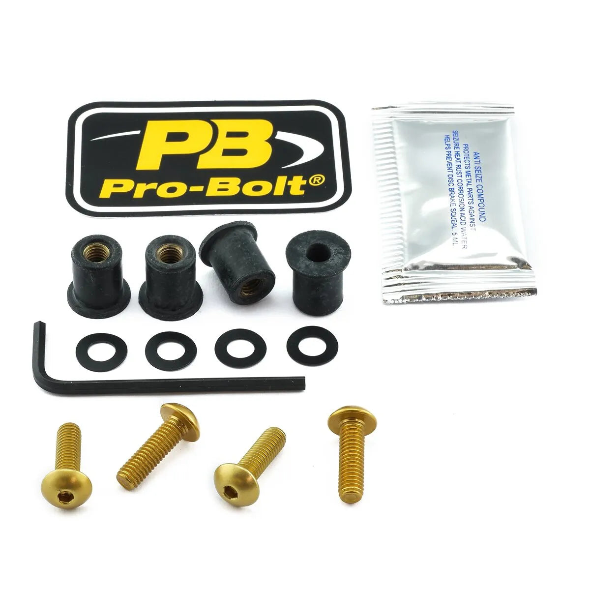 Pro Bolt Aluminium Screen Bolt Kit