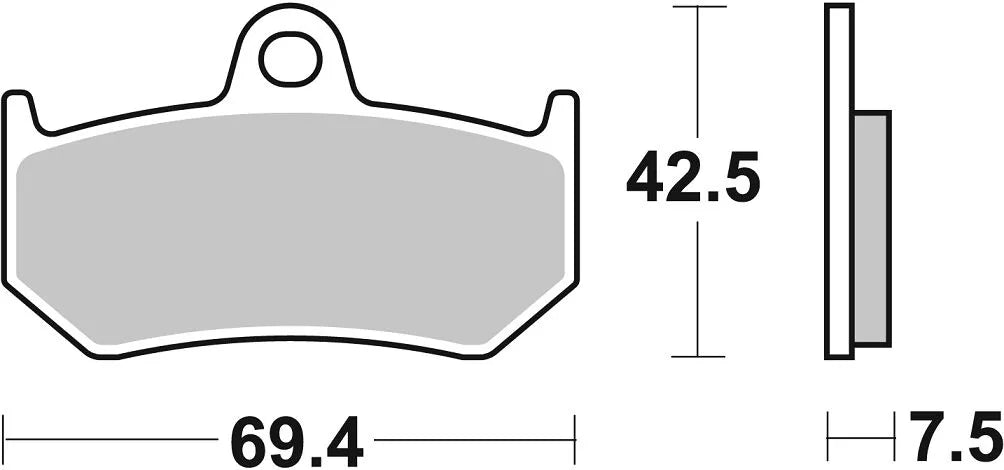 Sbs Ls Street Excel Sintered Rear Brake Pads - Rear
