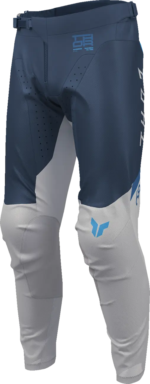 Thor Launchmode Air Raptor Racewear Pants - Light Blue/Gray/Midnight Blue