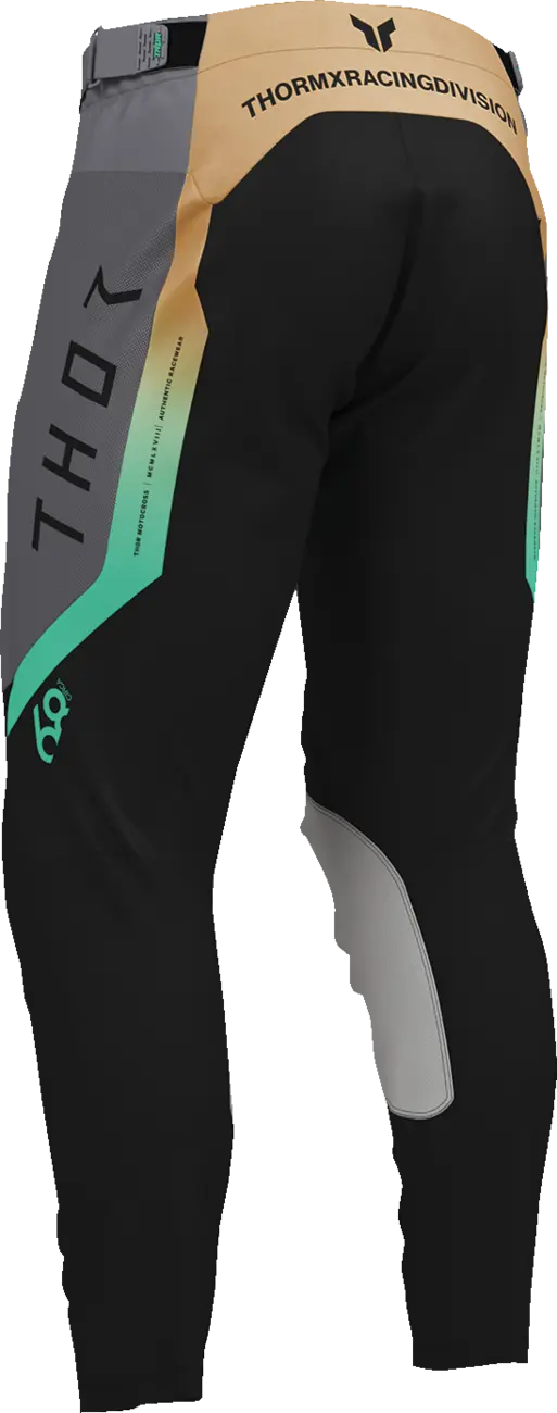 Thor Launchmode Air Raptor Racewear Pants - Black/Green/Orange/Charcoal Gray