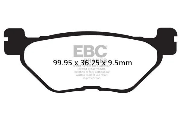 Ebc Vee Semi-sintered Brake Pads - Rear