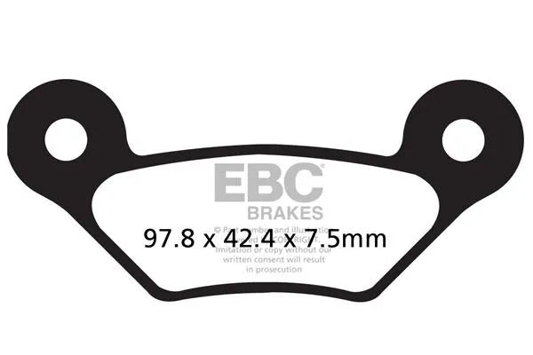Ebc R Series Sintered Brake Pads For Off-road Atvs - Front & Rear