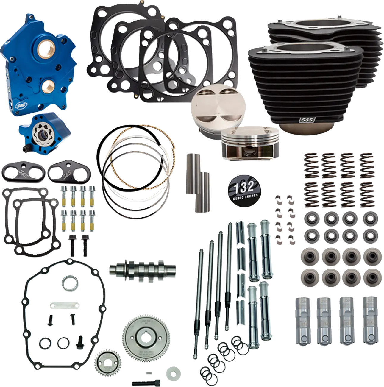 S&S Cycle 132" Power Package Big Bore Kit for M8 Engines