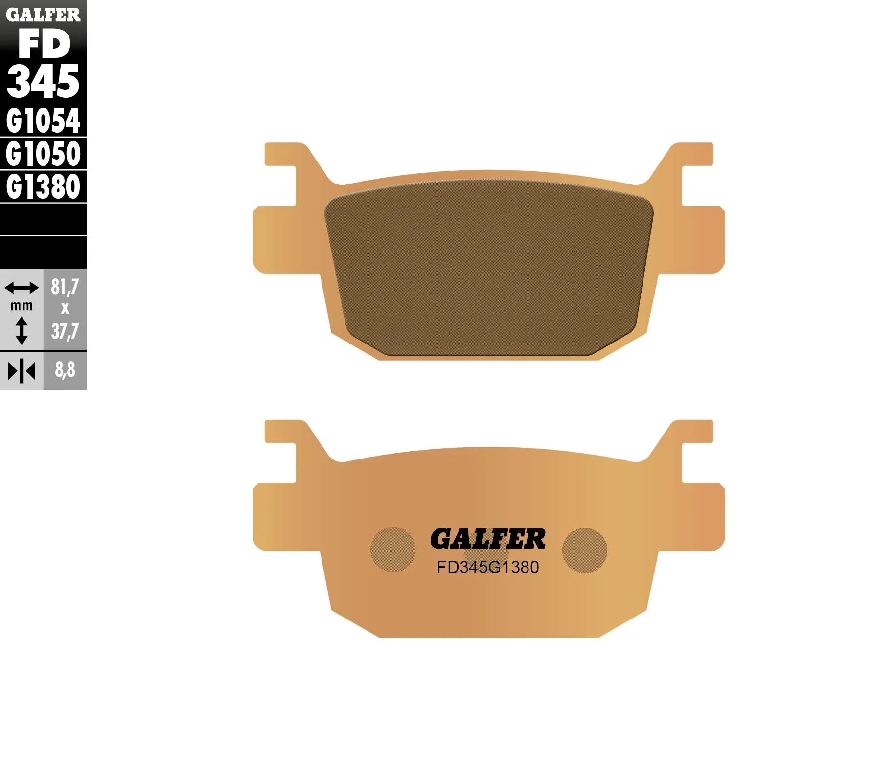 Galfer Hh Sintrede Bremseklodser - Bag