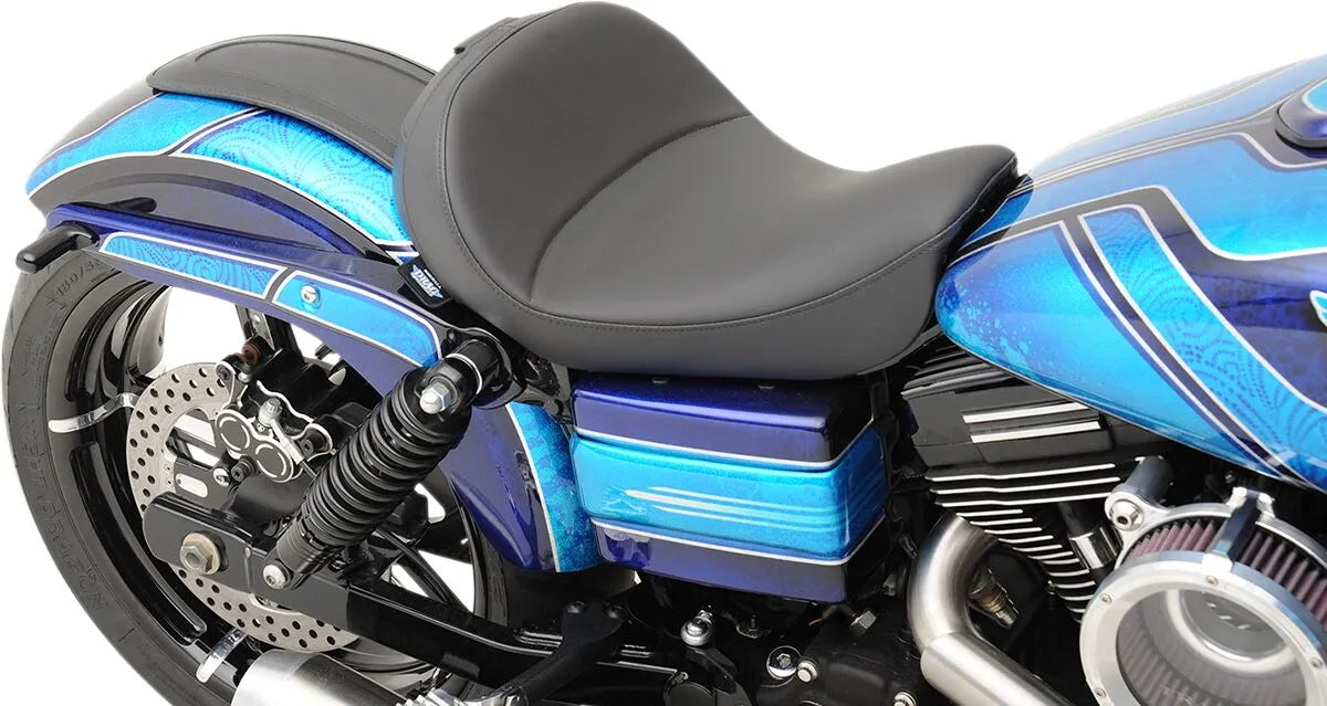 Drag Specialties Solo Seat With Backrest Option - For Harley Davidson