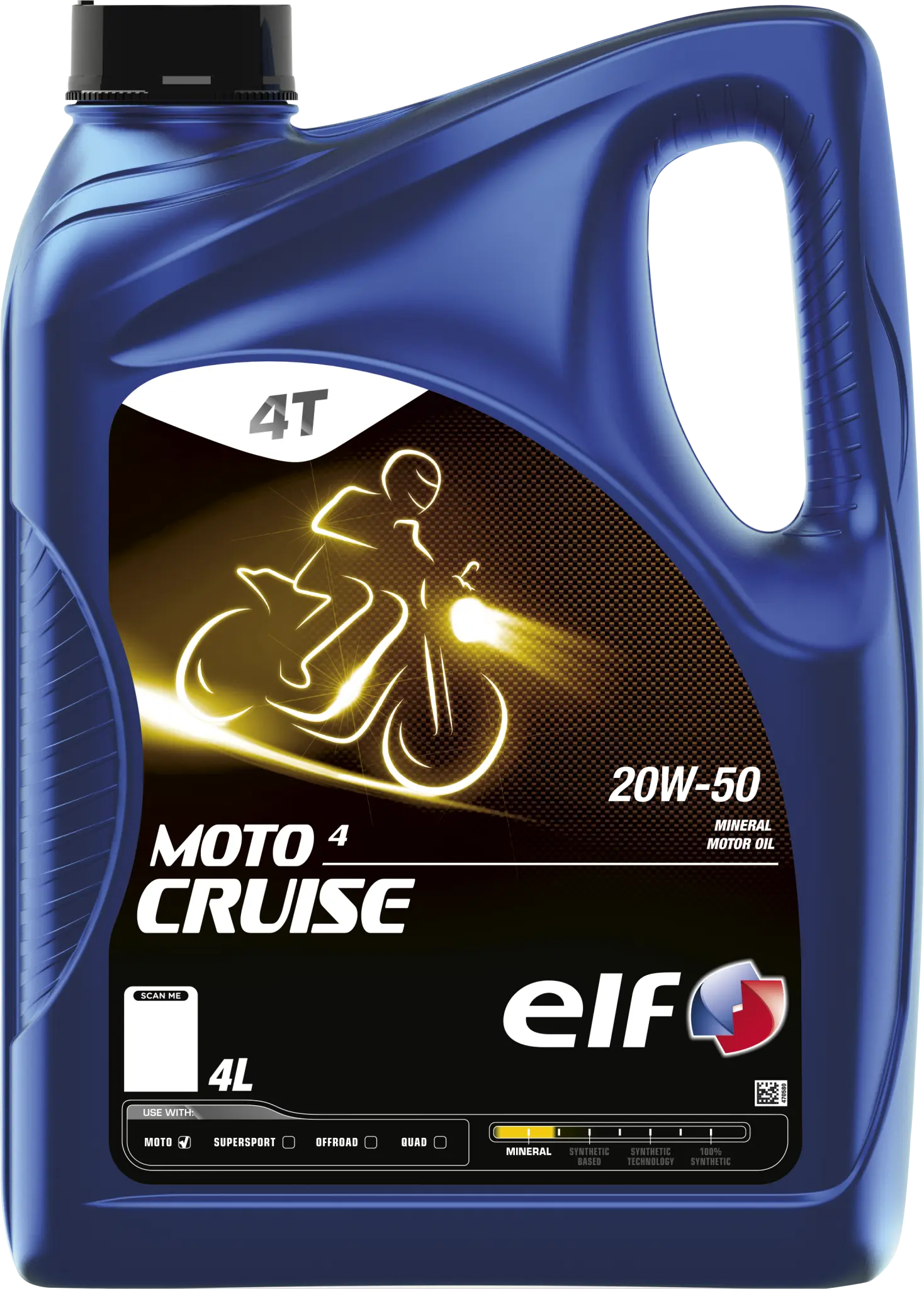 Elf Moto 4 Cruise 20w-50 Engine Oil 4 liter
