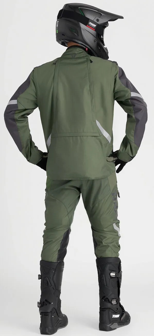 Thor Terrain Gloves - Black/Charcoal/Army Green