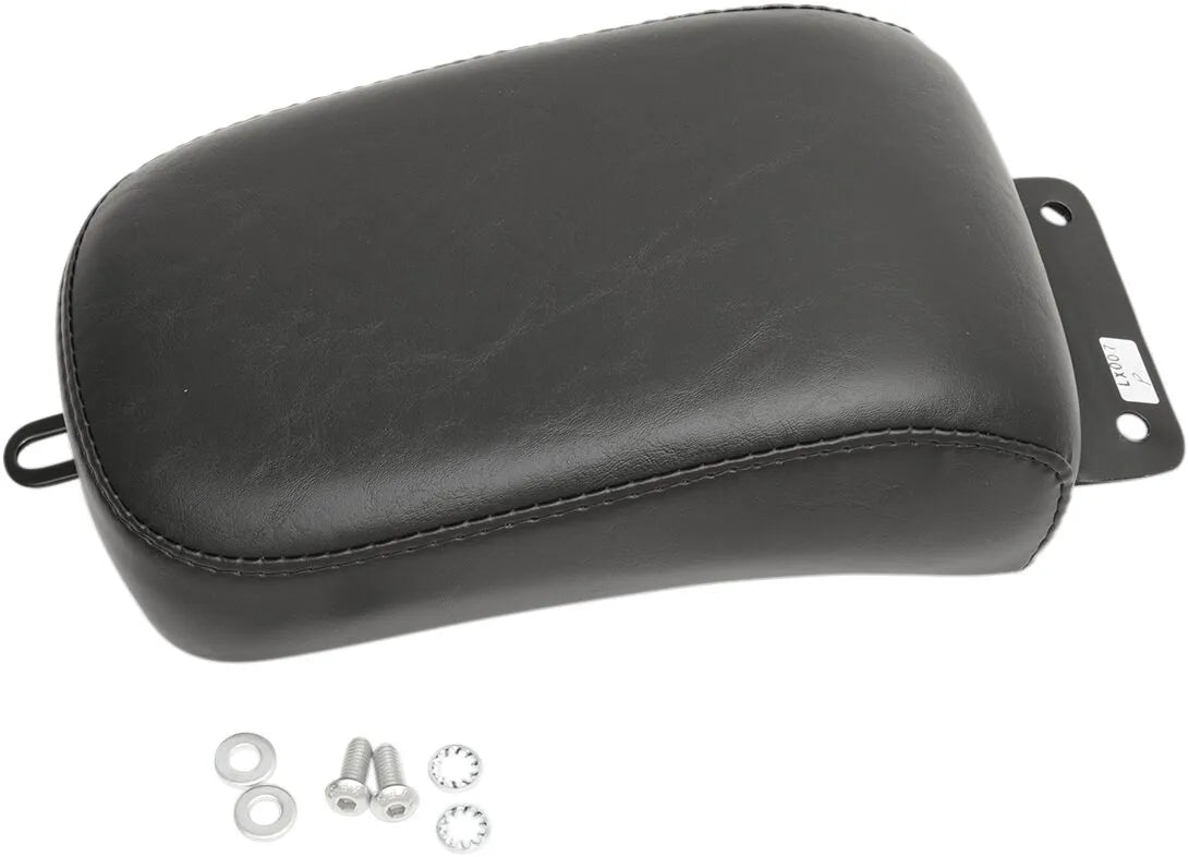 Le Pera Bare Bones Pillion Pad - Black Vinyl - For Harley Davidson