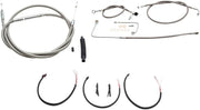 LA CHOPPERS Stainless Braided Handlebar Cable Kit for 18"-20"